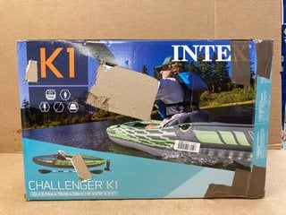 INTEX CHALLENGER K1 INFLATABLE KAYAK 1 PERSON - RRP £169.99: LOCATION - B1