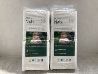 2 X ECO BY NATY NAPPIES - 11 - 25 KG 24 - 55LBS: LOCATION - B7