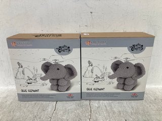 2 X THE KNITTY CRITTERS COLLECTION OLLIE ELEPHANT: LOCATION - B17