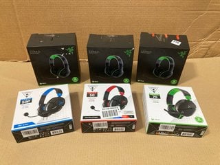 6 X ASSORTED GAMING ITEMS TO INCLUDE TURTLE BEACH RECON 50 GAMING HEADSET IN BLACK/RED: LOCATION - B21