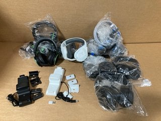 QTY OF ASSORTED TECH ITEMS TO INCLUDE TURTLE BEACH WHITE HEADSET: LOCATION - A18