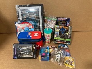 QTY OF ASSORTED KIDS ITEMS TO INCLUDE MARIO SWITCH TRAVEL CASE: LOCATION - A18