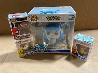 4 X ASSORTED POP! ITEMS TO INCLUDE GLACEON: LOCATION - A17