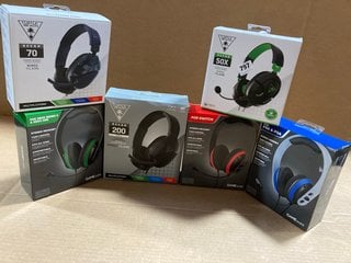 5 X ASSORTED HEADSETS TO INCLUDE TURTLE BEACH RECON 50X HEADSET: LOCATION - A17