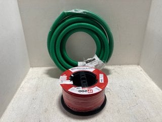 PRYSMIAN FP200 RED WIREN TO INCLUDE GREEN LARGE GREEN PIPE: LOCATION - A14