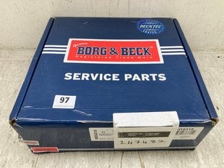 GENUINE BORG & BECK VAUXHALL BRAKE DISC: LOCATION - D2