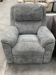 CAMBRIDGE STANDARD ARMCHAIR IN STONE GREY CHUNKY WEAVE FABRIC FINISH: LOCATION - B8