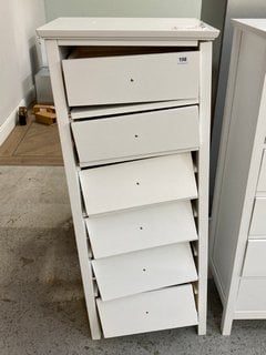 JOHN LEWIS & PARTNERS WILTON TALL BOY CHEST IN WHITE - RRP £249: LOCATION - D1