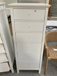 JOHN LEWIS & PARTNERS WILTON TALL BOY CHEST IN WHITE - RRP £249: LOCATION - D1