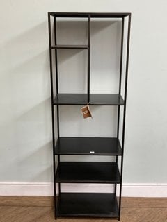 TANVI DISPLAY SHELF - NARROW - BLACK - SMALL - RRP £425: LOCATION - C2