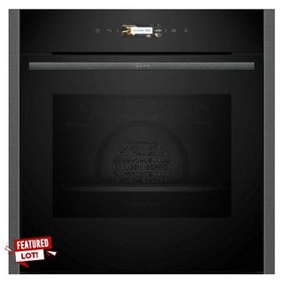 NEFF SLIDE & HIDE BUILT IN SINGLE ELECTRIC OVEN: MODEL B64CT73G0B - RRP £1499: LOCATION - B5