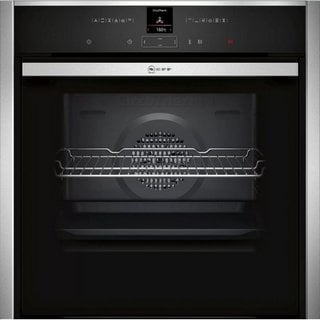 NEFF SLIDE & HIDE BUILT IN SINGLE ELECTRIC OVEN: MODEL B47CR32N0B - RRP £839: LOCATION - B5