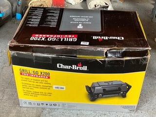 CHAR-BROIL GRILL 2 GO X200 TRU-INFRARED COMPACT OUTDOOR BBQ GRILL - RRP £195: LOCATION - BR2