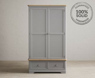 FELTON/YAXLEY/BRIDSTOW LIGHT GREY DOUBLE WARDROBE - RRP £899: LOCATION - B2