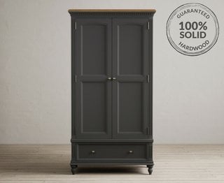 FRANCIS/PHILIPPE CHARCOAL DOUBLE WARDROBE - RRP £849: LOCATION - B2