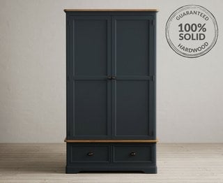 BRIDSTOW/ASHTON BLUE DOUBLE WARDROBE - RRP £899: LOCATION - B2