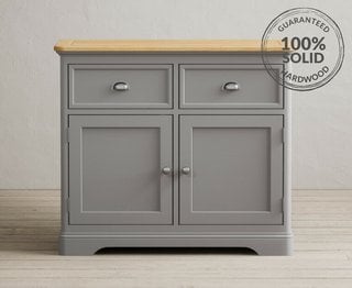 FELTON/YAXLEY/BRIDSTOW LIGHT GREY SMALL SIDEBOARD - RRP £399: LOCATION - B2