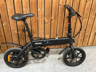 (COLLECTION ONLY) WHIRLWIND FOLDING E-BIKE ELECTRIC BICYCLE IN BLACK - RRP £499: LOCATION - A5