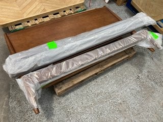 LOAF.COM BAGEL KING SIZE BED FRAME IN DARK ASH NATURAL WOOD FINISH - RRP £1295: LOCATION - D2