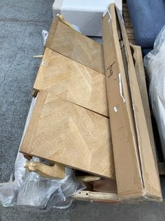 PALLET OF ASSORTED INCOMPLETE LOAF.COM FURNITURE COMPONENTS: LOCATION - D3 (KERBSIDE PALLET DELIVERY)