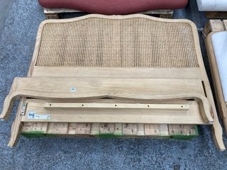 LOAF.COM MARGOT DOUBLE HEADBOARD & FOOTBOARD IN NATURAL OAK: LOCATION - D3