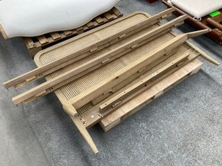 LOAF.COM KINGSIZE BED FRAME IN NATURAL: LOCATION - C3 (KERBSIDE PALLET DELIVERY)