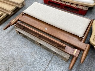 LOAF.COM BAGEL KING SIZE HEADBOARD & FOOTBOARD IN DARK ASH NATURAL WOOD FINISH: LOCATION - C3