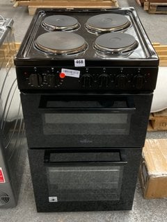 WILLOW 50CM TWIN ELECTRIC FREESTANDING COOKER IN BLACK MODEL : WE5OTSB: LOCATION - C3