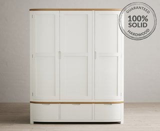 BRADWELL/BRAHMS SIGNAL WHITE TRIPLE WARDROBE - RRP £1199: LOCATION - B3