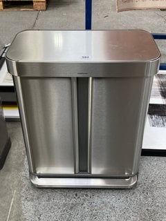 SIMPLEHUMAN PEDAL BIN IN STAINLESS STEEL: LOCATION - C6