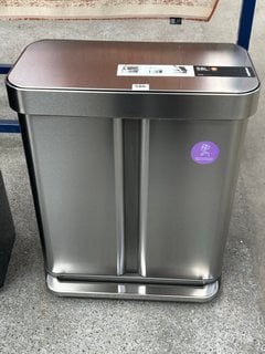 SIMPLEHUMAN 58L PEDAL BIN IN STAINLESS STEEL: LOCATION - C6