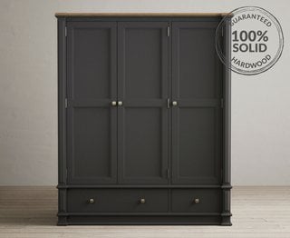 LAWSON/BEWLEY CHARCOAL TRIPLE WARDROBE - RRP £1199: LOCATION - B3