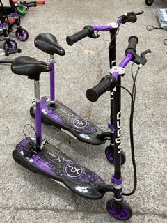 (COLLECTION ONLY) 2 X WIRED XL ELECTRIC SCOOTERS IN PURPLE & BLACK: LOCATION - C6