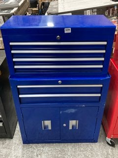 6 DRAWER 2 DOOR TOOL CHEST IN BLUE: LOCATION - A6