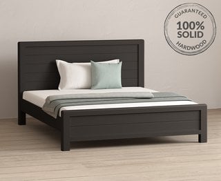 BRADWELL/BRAHMS CHARCOAL SUPER KING BED - RRP £849: LOCATION - B4