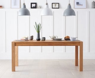 THETFORD OAK 180CM TABLE - RRP £499: LOCATION - B4