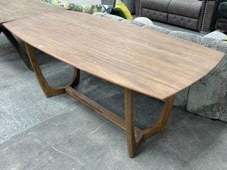 COVE 190CM DINING TABLE IN NATURAL TEAK WOOD FINISH: LOCATION - B7