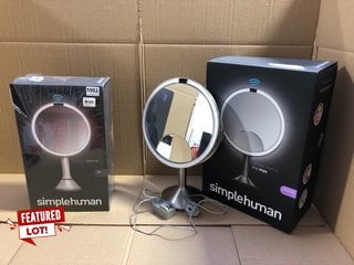 SIMPLE HUMAN SENSOR MIRROR TRIO MAX RRP £299 TO INCLUDE SIMPLE HUMAN SENSOR MIRROR 5X RRP £199: LOCATION - BR1