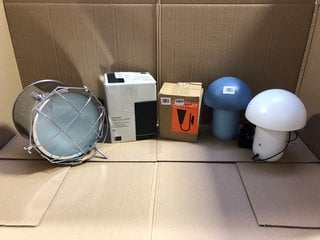 QTY OF ASSORTED LIGHTING ITEMS TO INCLUDE JOHN LEWIS & PARTNERS ANYDAY LULU WALL LIGHT: LOCATION - BR1