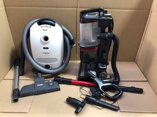 MIELE WHITE & BLACK VACUUM CLEANER TO INCLUDE SHARK LIFT AWAY VACUUM CLEANER: LOCATION - BR1