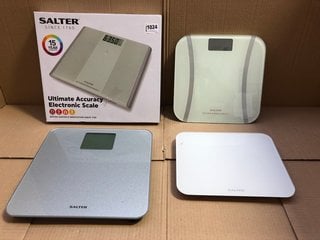 3 X ASSORTED SCALES TO INCLUDE SALTERS ULTIMATE ACCURACY ELECTRIC SCALE: LOCATION - BR2