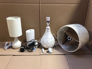 QTY OF ASSORTED ITEMS TO INCLUDE JOHN LEWIS & PARTNERS DANNY TOUCH LAMP: LOCATION - BR2