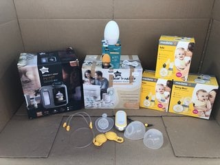 QTY OF ASSORTED BABY ITEMS TO INCLUDE TOMMEE TIPPEE COMPLETE FEEDING SET: LOCATION - BR3