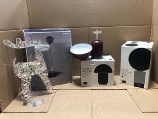 QTY OF ASSORTED LIGHTING ITEMS TO INCLUDE JOHN LEWIS & PARTNERS MUSHROOM LED TOUCH TABLE LAMP: LOCATION - BR4