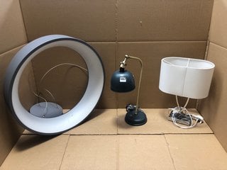 QTY OF ASSORTED ITEMS TO INCLUDE JOHN LEWIS & PARTNERS HOOP CEILING LIGHT: LOCATION - BR4