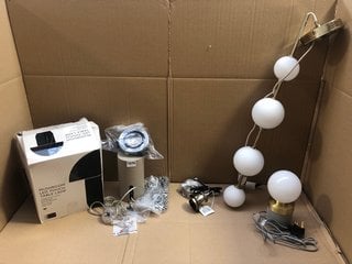 QTY OF ASSORTED LIGHTING ITEMS TO INCLUDE JOHN LEWIS & PARTNERS MUSHROOM LED TOUCH TABLE LAMP: LOCATION - BR5