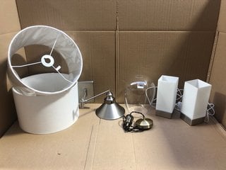 QTY OF ASSORTED LIGHTING ITEMS TO INCLUDE JOHN LEWIS & PARTNERS MITCH TOUCH LAMP: LOCATION - BR6