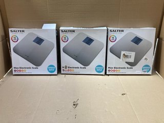 3 X SALTER MAX ELECTRONIC SCALES: LOCATION - BR8