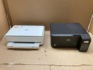 2 X ASSORTED PRINTERS TO INCLUDE HP HOME PRINTER IN WHITE: LOCATION - BR9