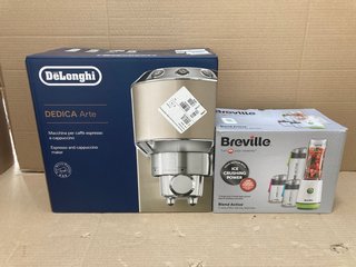 DELONGHI COFFEE MACHINE TO INCLUDE BREVILLE BLEND ACTIVE BLENDER: LOCATION - BR10